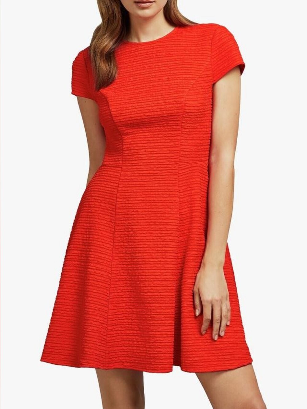 Ted Baker London Cherisa Red Skater Dress Fit & Flare Women's Elegant Party